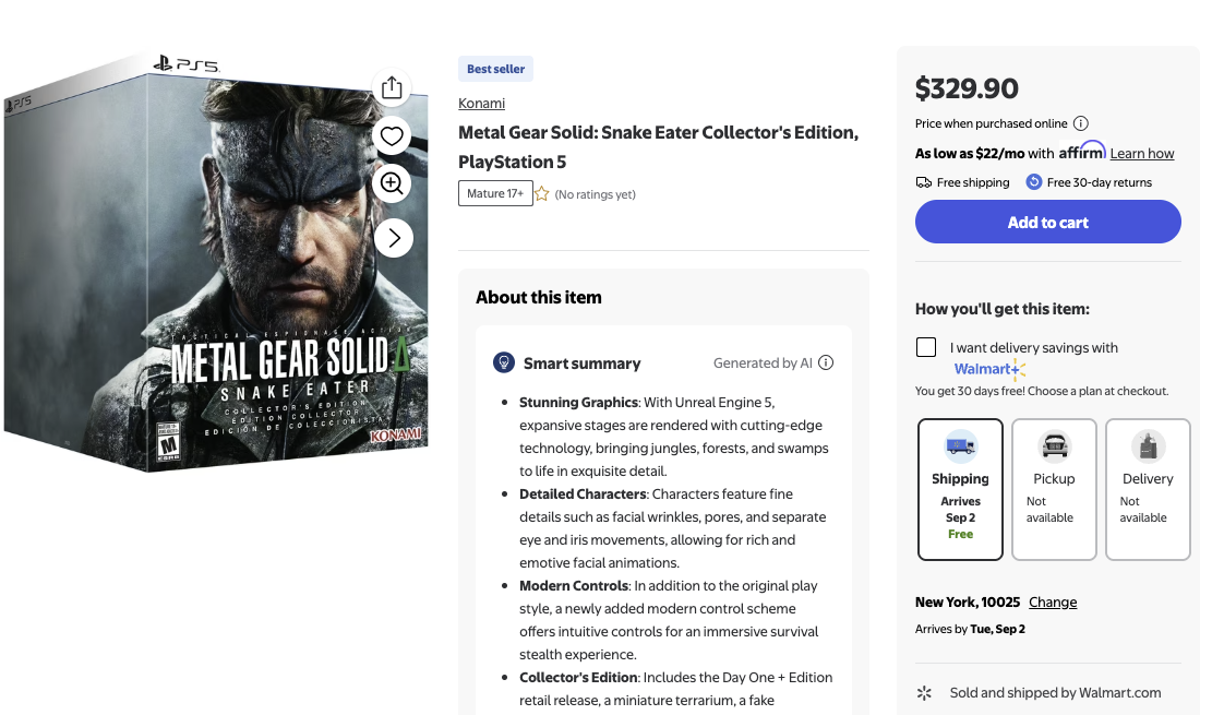 Metal Gear Solid Delta: Snake Eater Collector