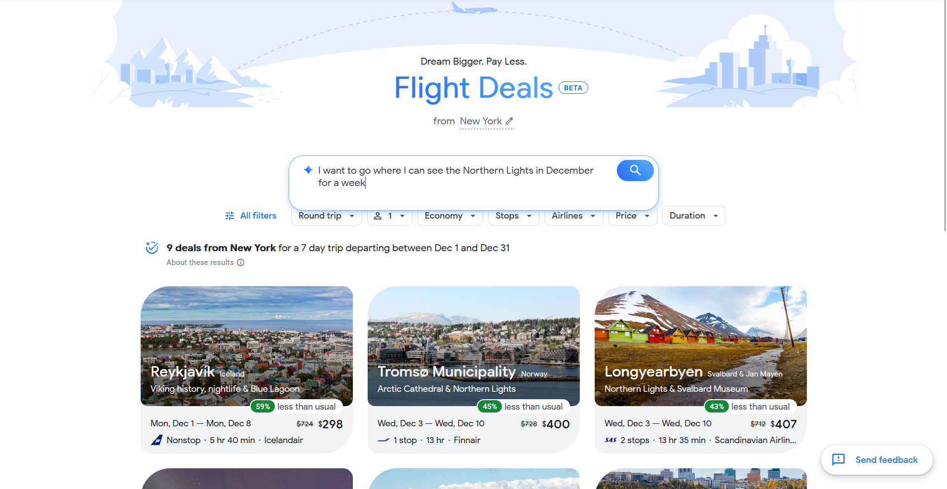 Google Flight Deals