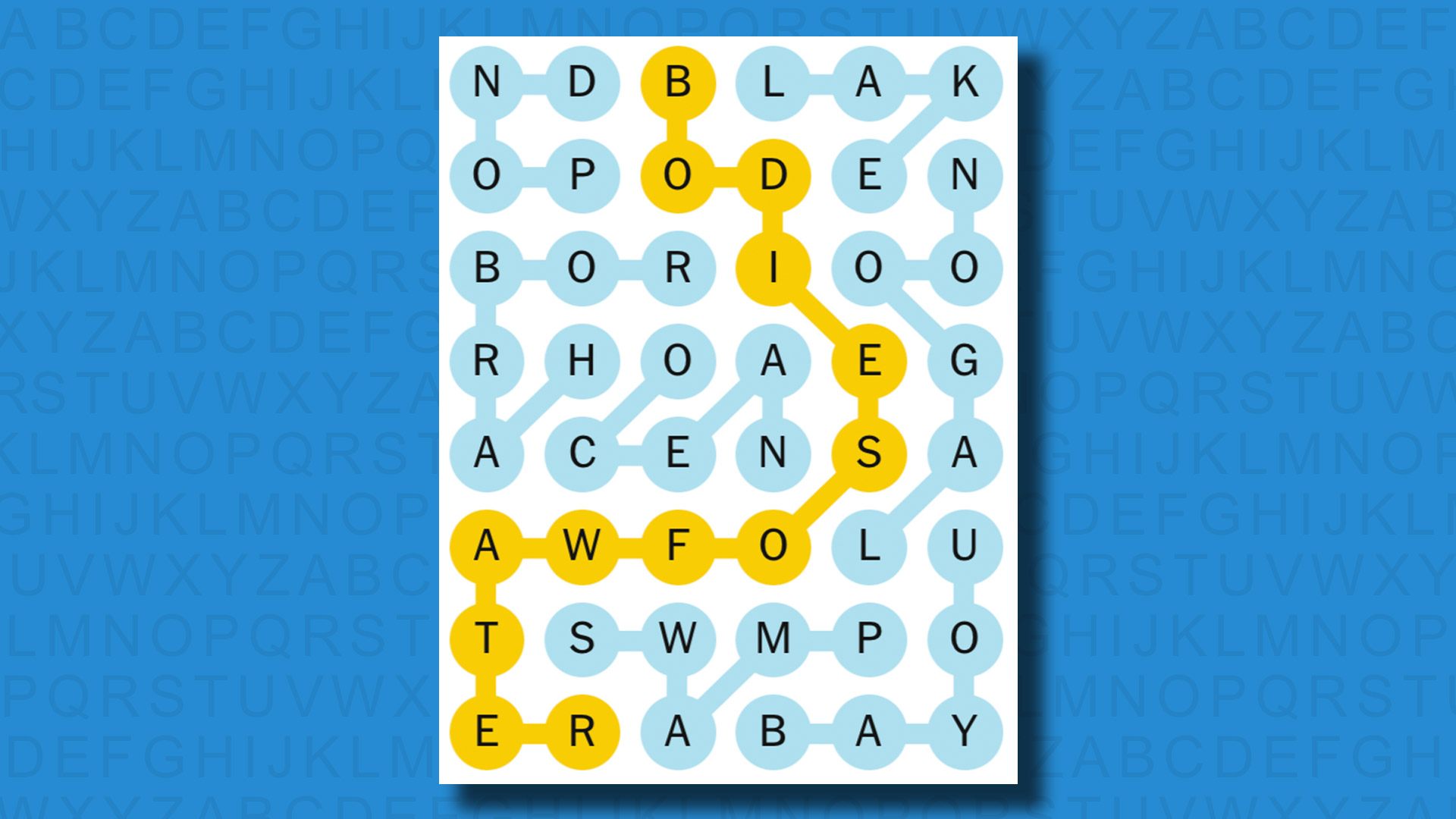 NYT Strands answers for game 542 on a blue background