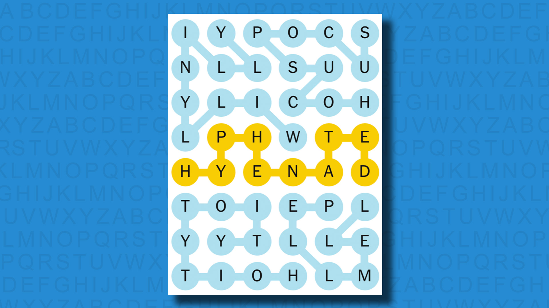 NYT Strands answers for game 534 on a blue background