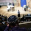 People attend a Greater Washington Community Interfaith Service and Solidarity Gathering October 29, 2018 at Adas Israel Congregation in Washington, DC. Jewish Federation of Greater Washington held the service in memory of the victims and in honor of the wounded in the shooting at Tree of Life Synagogue in Pittsburgh, Pennsylvania. (Photo by Alex Wong/Getty Images)