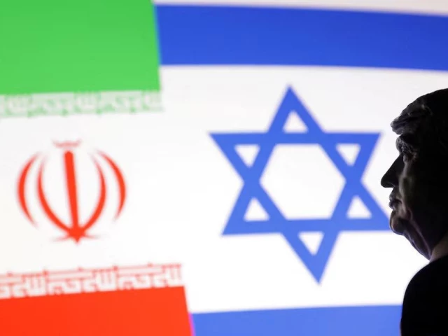 a 3d printed miniature model of u s president donald trump israel and iran flags are seen in this illustration taken june 18 2025 photo reuters