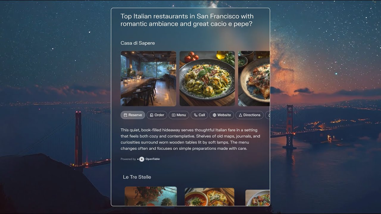 Book a Table with Perplexity and OpenTable - YouTube