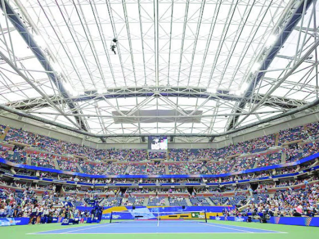 a general view inside the stadium ahead of the 2024 us open women s singes final between jessica pegula and aryna sabalenka photo reuters