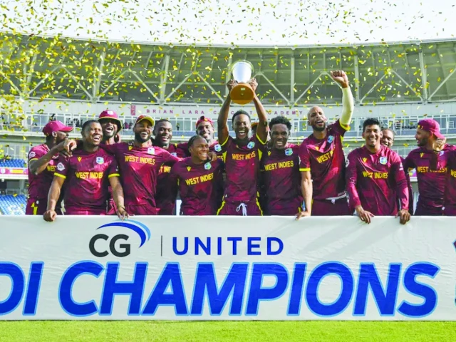 the series victory marks the first for west indies over pakistan in odis since 1991 photo afp