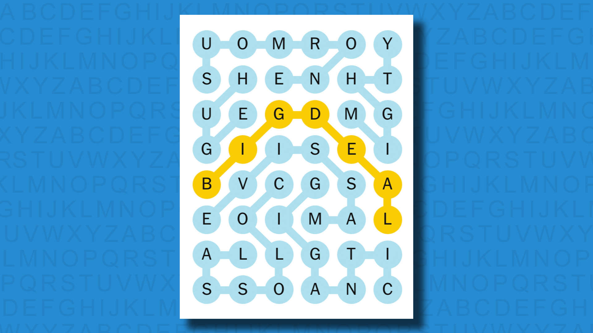 NYT Strands answers for game 545 on a blue background