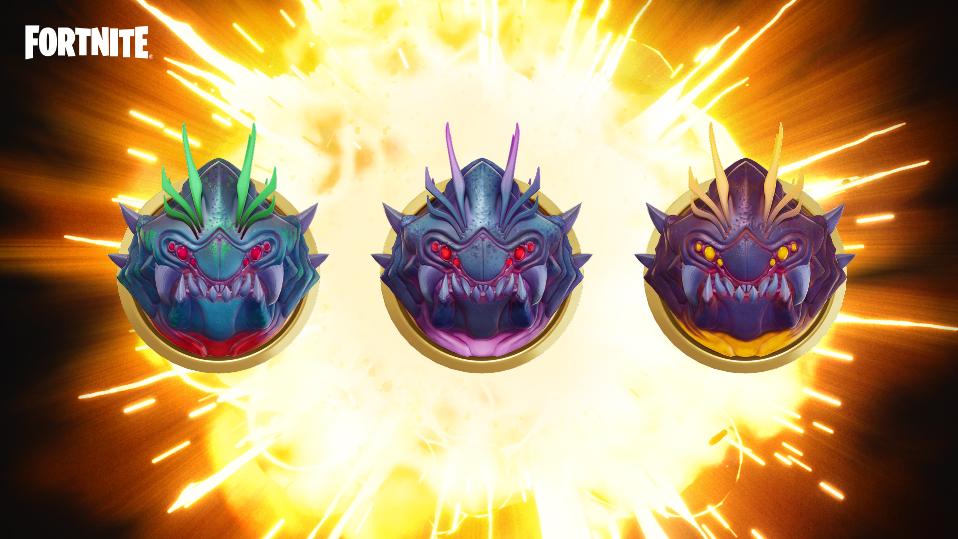 Three bug medallions