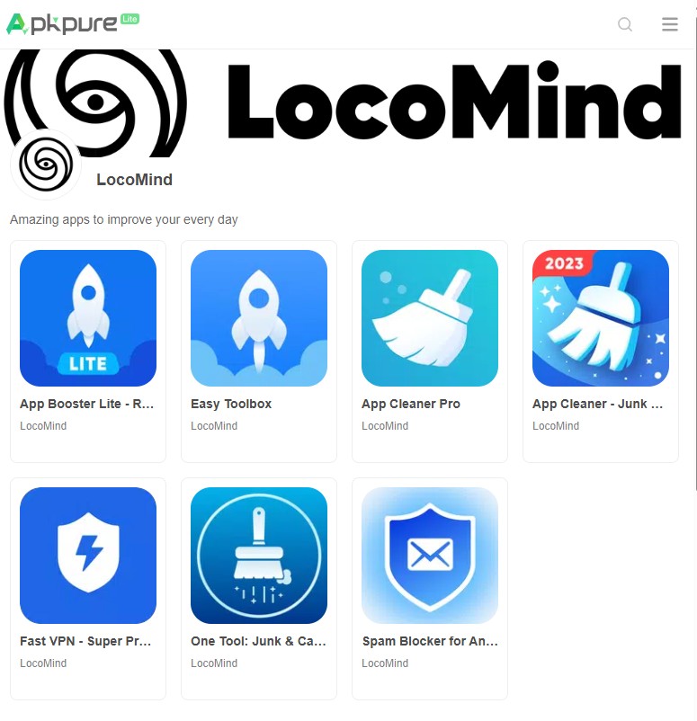 Screenshot taken on August 11, 2025, of LocoMind
