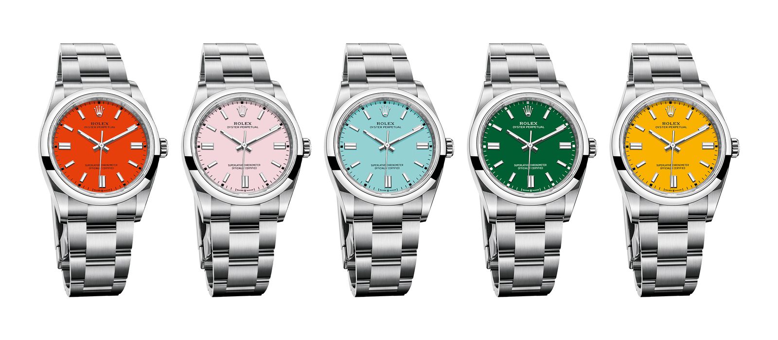 The 2020 multicolor Oyster Perpetual collection that started the wave of watchworld bright dials.
