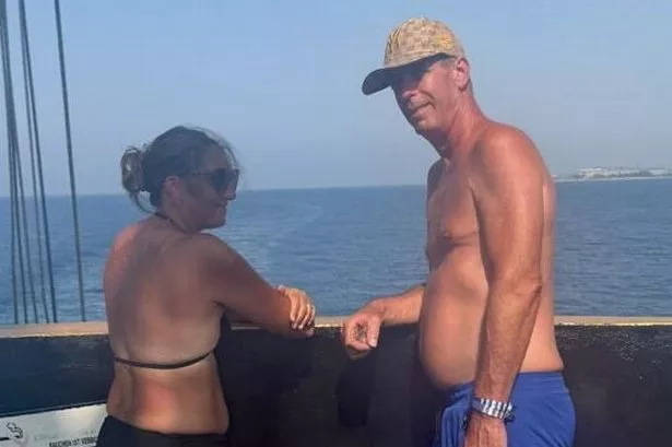 Peter Colville on the boat moments before he died
