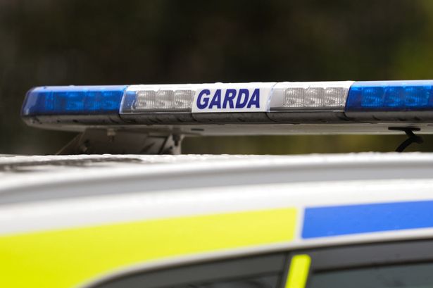 Garda Siochana car seen in Dublin city centre