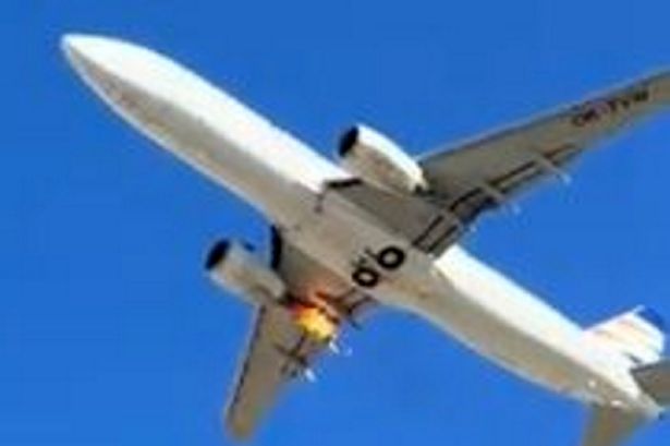 A photo of the plane