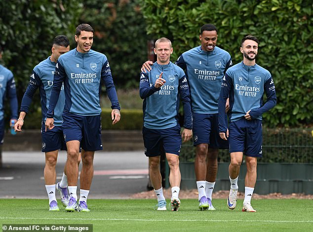 Former Arsenal star Jakub Kiwior (left) has revealed he found out of his summer Gunners exit via social media