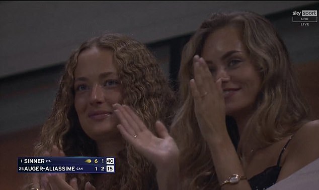 Laila Hasanovic jetted into New York to cheer on Jannik Sinner at the US Open