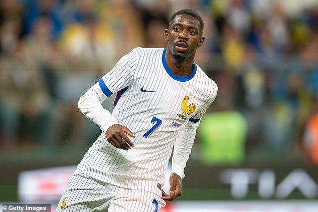 Ousmane Dembele suffered a hamstring injury in Friday