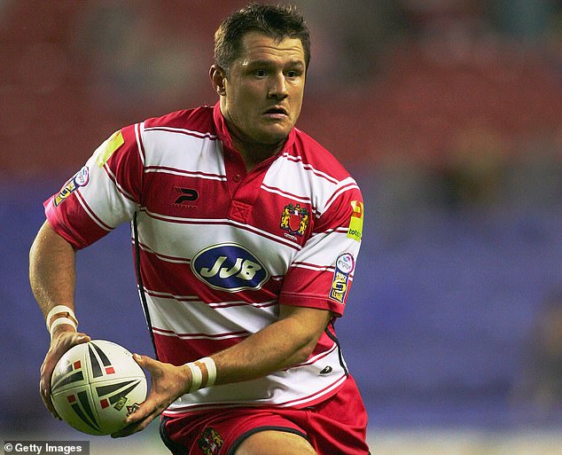 Terry Newton, who took his own life 15 years ago, playing for Wigan Warriors in 2005