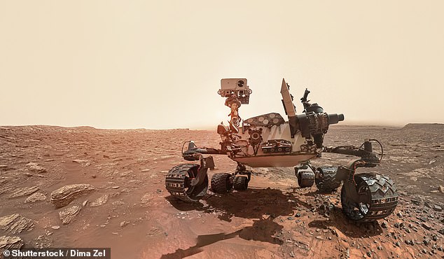 The Mars rover Perseverance (pictured) has been exploring the Maertian surface since 2021