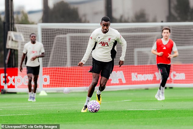 Alexander Isak has taken part in his first training session with Liverpool since sealing his British record transfer
