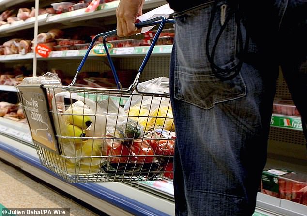 Big squeeze: Rising food prices have helped push wider inflation to an 18-month high as Britain