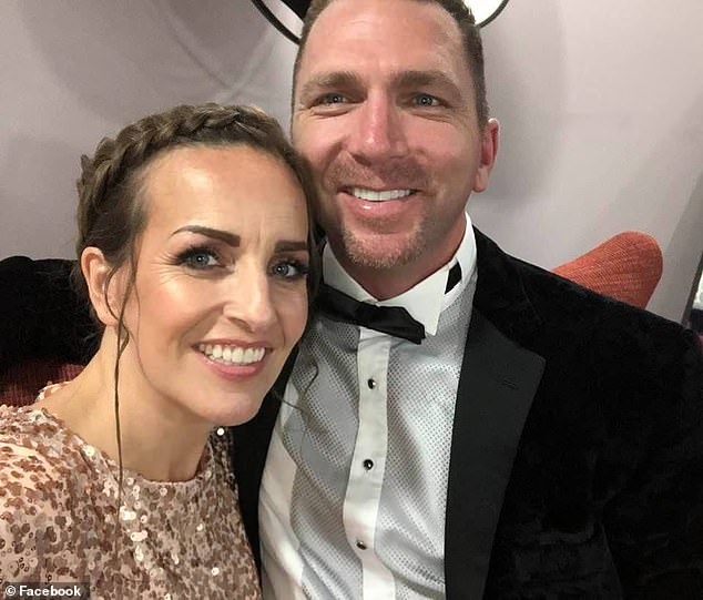 Businessman Derek Maxfield (pictured with his wife) outed himself as the man behind the plane - registered as N888KG - and tore into those dragging his family into the fray