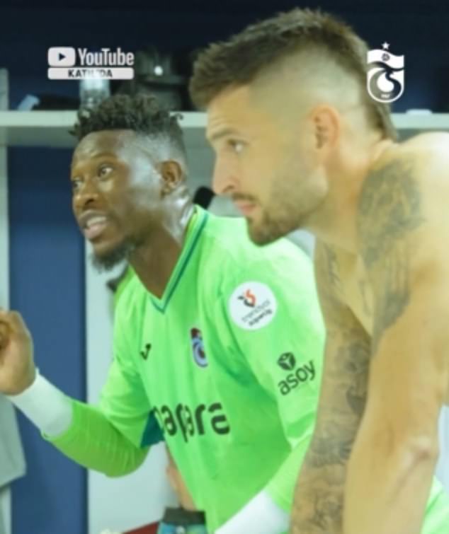 Andre Onana gave a passionate speech as Trabzonspor lost 1-0 to Fenerbahce on his debut