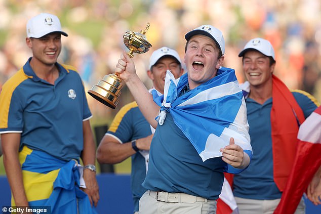 Robert MacIntyre enjoyed a perfect Ryder Cup debut in 2023, going unbeaten in his three matches as Europe romped to victory in Rome
