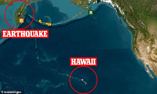A 7.8 magnitude earthquake has struck near Russia