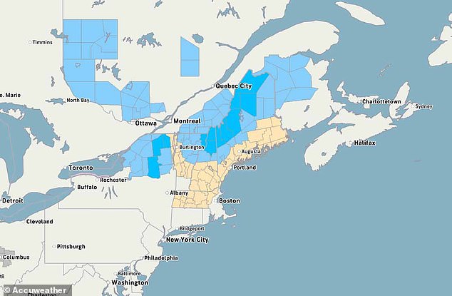The National Weather Service has issued freeze warnings for four states: New York, Vermont, New Hampshire, and Maine