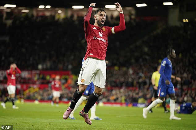 Bruno Fernandes inspired Manchester United to a crucially important victory over Chelsea