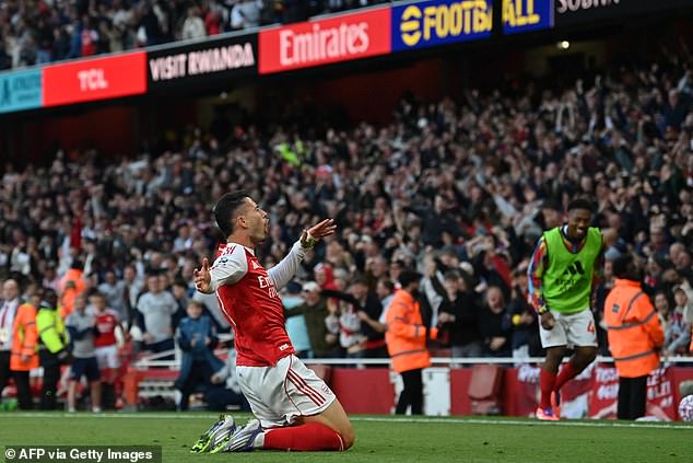 Gabriel Martinelli snatched a stoppage time equaliser to earn Arsenal a 1-1 draw with Man City