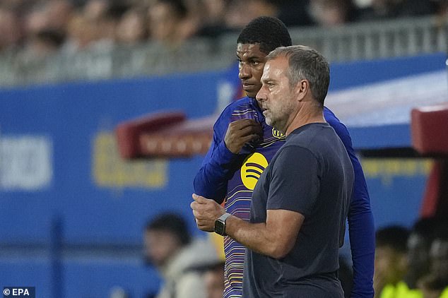 Marcus Rashford was dropped to the bench by Hansi Flick after being late to a meeting
