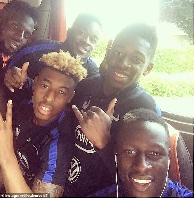 Ousmane Dembele pictured in his teens - when his professionalism was often questioned
