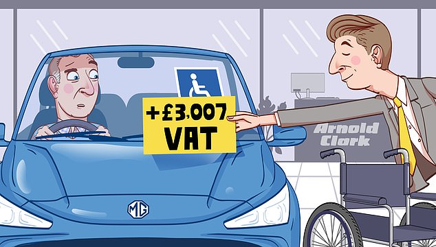 Exemption: A reader was charged £3,007 VAT on a modified car they bought from Arnold Clark Automobiles despite them having been left disabled following a traffic accident