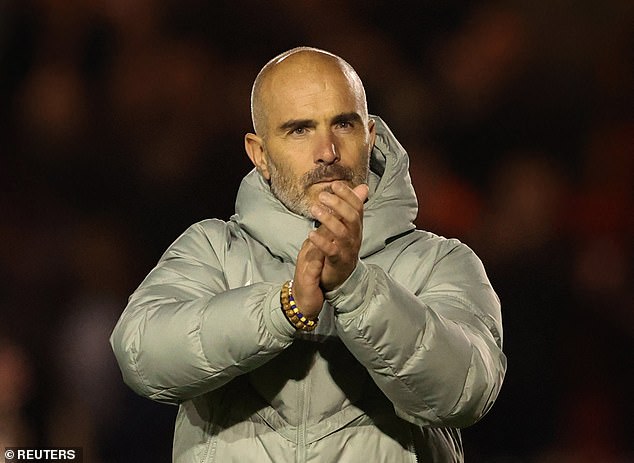 Chelsea boss Enzo Maresca exchanged angry words with his team at half-time against Lincoln