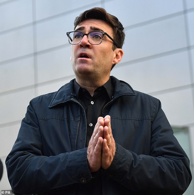 Praise be: Andy Burnham proposed Labour should borrow an extra £40 billion to spend on building council houses, large-scale nationalisation and the like