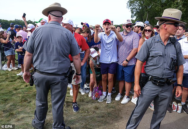 The abuse aimed at the European team and their families, particularly Rory McIlroy and his wife Erica Stoll, from American fans in New York was so bad that State Police had to be called in