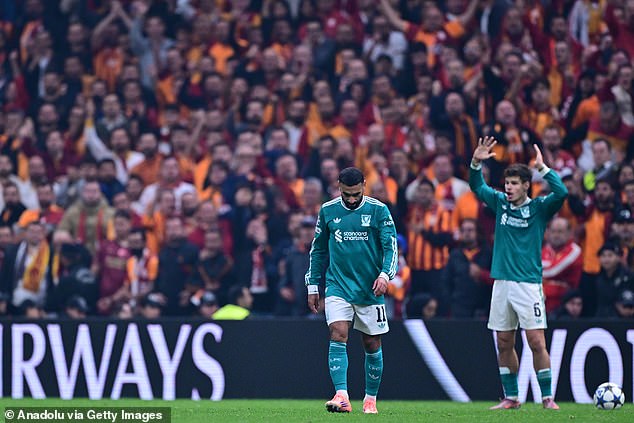 Liverpool suffered a second consecutive defeat as they lost 1-0 at Galatasaray on Tuesday