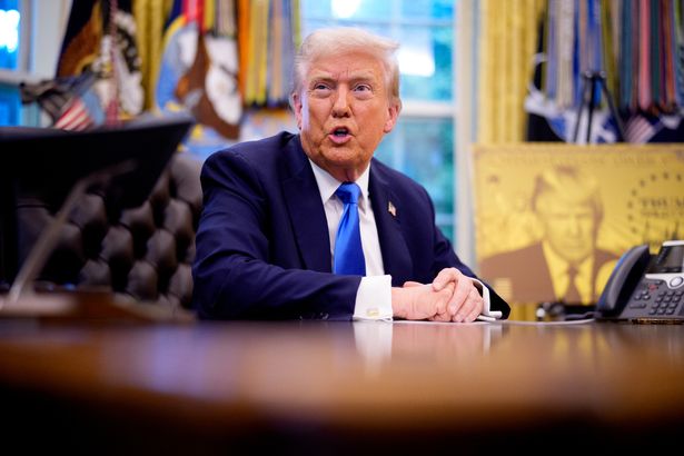 President Donald Trump speaks before signing executive orders in the Oval Office at the White House on September 19, 2025 in Washington, DC.