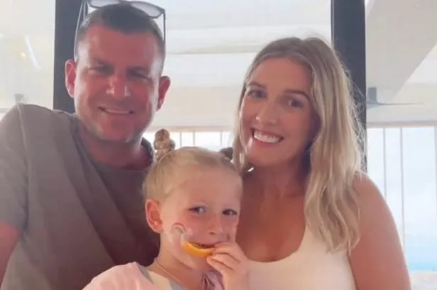 Hayley and Lewis Trow with their daughter, Nyla