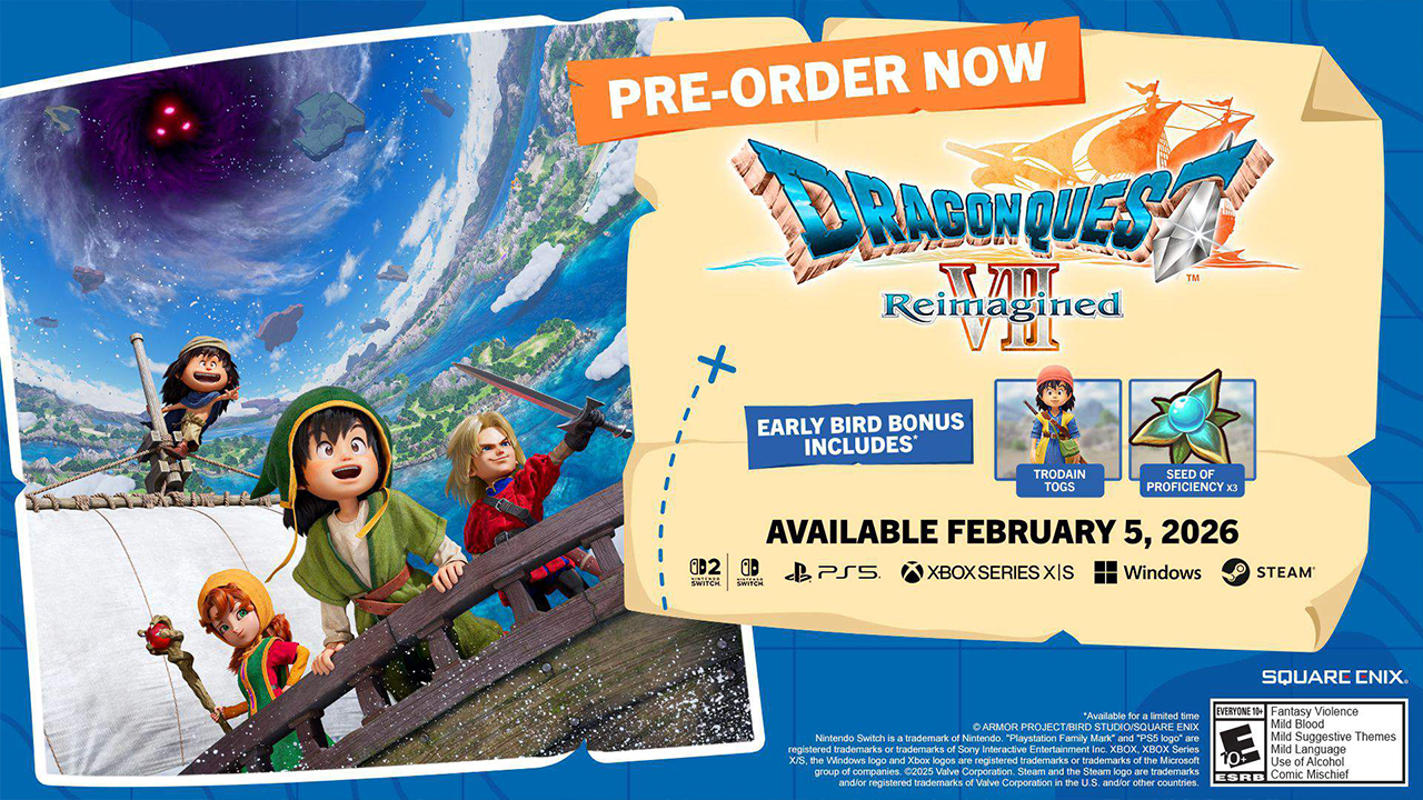 Dragon Quest VII Reimagined preorder bonus