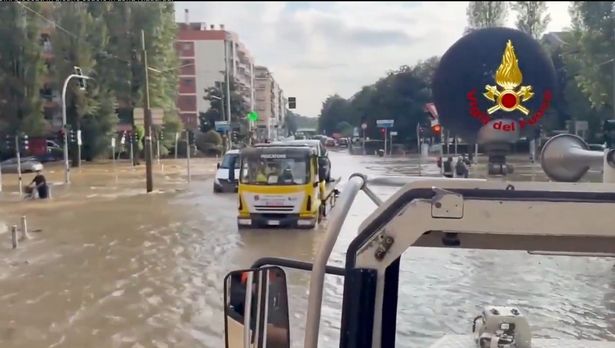 flooded street