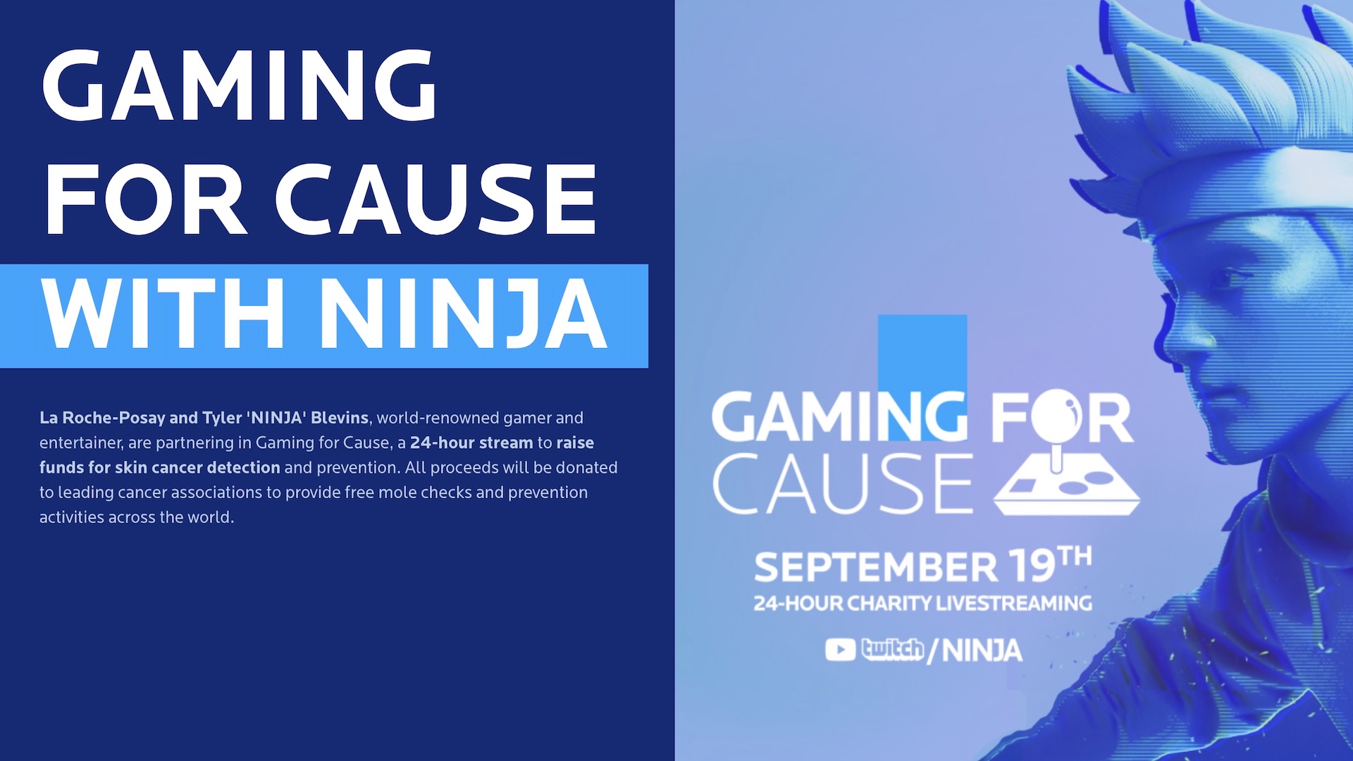 Infographic for the Gaming For Cause event