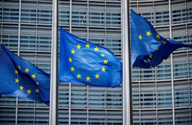 european union flags fly outside the european commission headquarters in brussels belgium photo reuters file