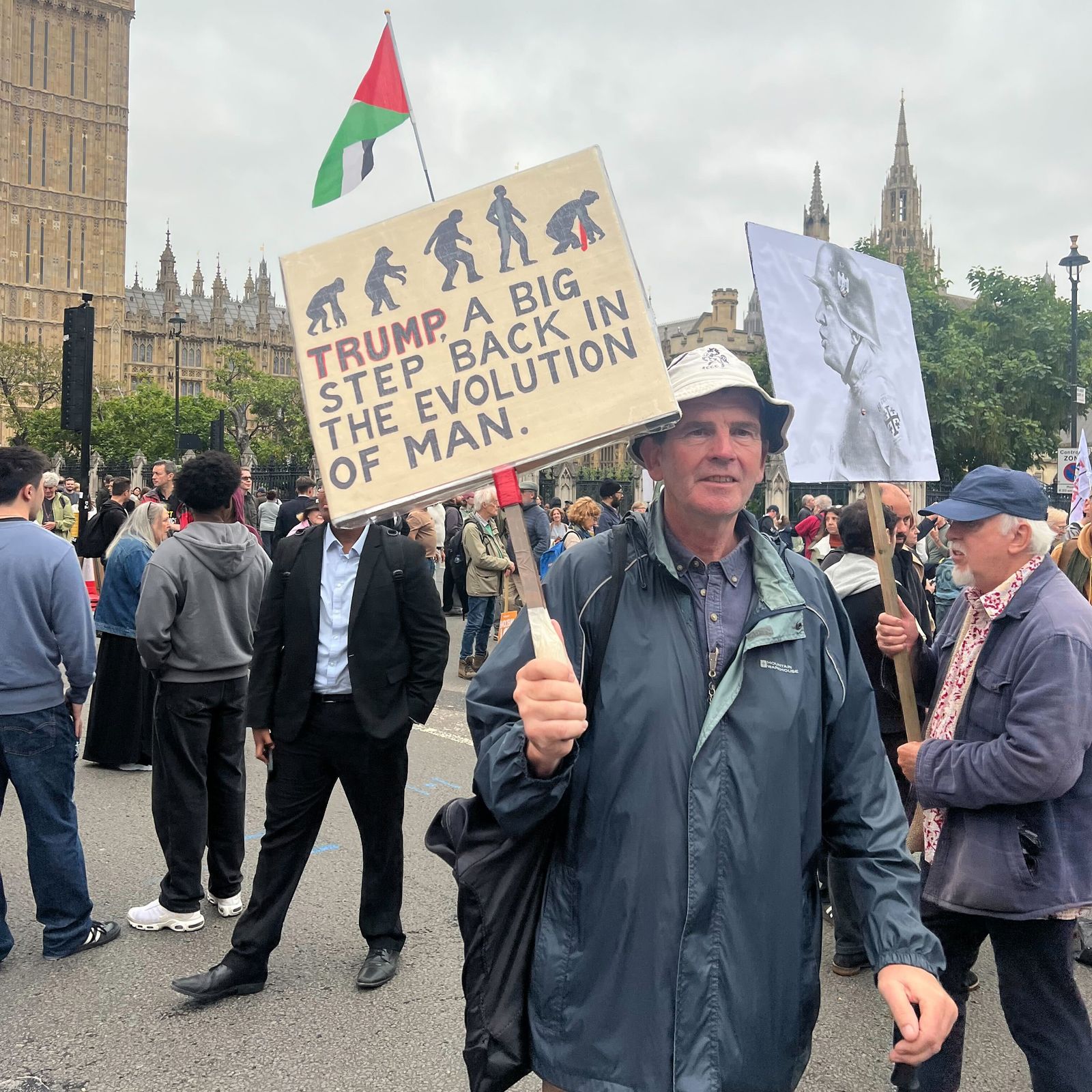 AntiTrump Protesters Take Aim at ‘Naive USUK AI Deal