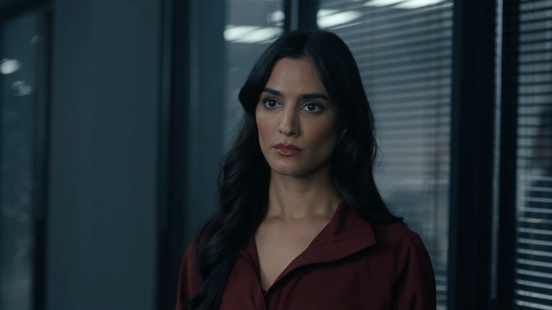 Sasha Bordeaux looking unimpressed in Peacemaker season 2 episode 5
