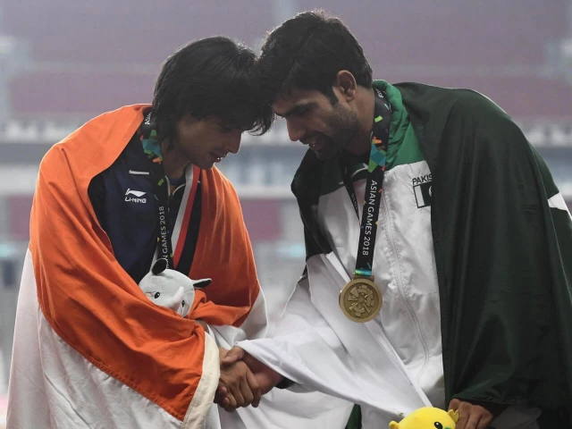 rivalry turned sour india s neeraj chopra left and pakistan s arshad nadeem photo afp