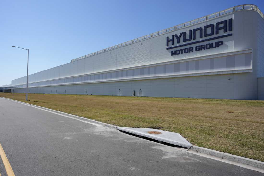 The Hyundai Motor Group Metaplant America is seen March 26 in Ellabell, Ga.