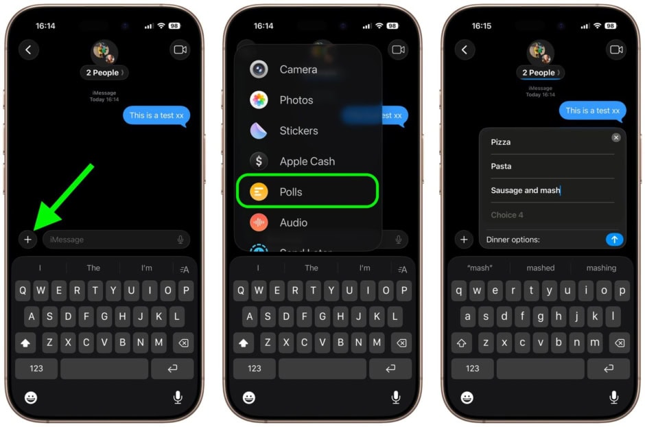 iOS 26 Create Polls