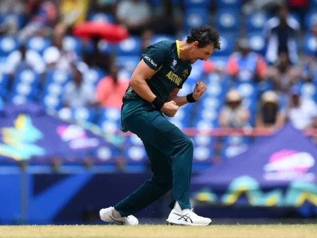 starc last featured in t20is during the 2024 t20 world cup in the caribbean photo icc