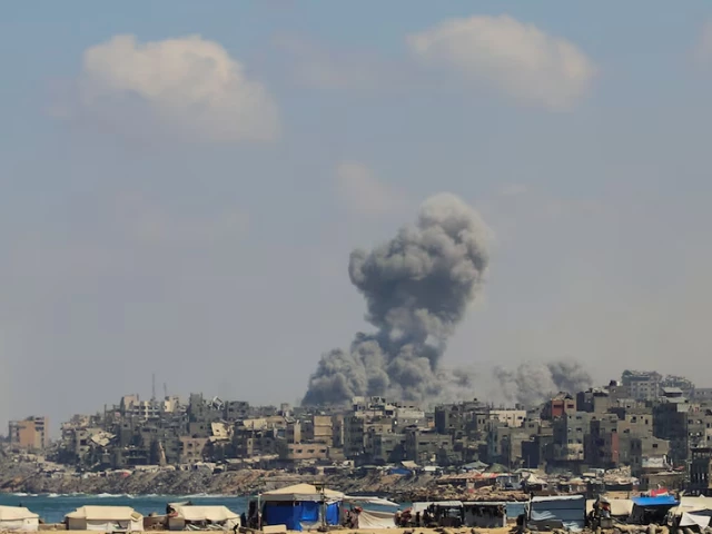 smoke rises following israeli strikes during a military operation in gaza city september 18 2025 photo reuters
